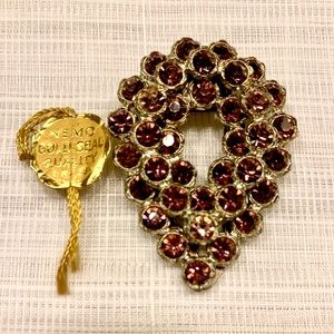 Vintage Little Nemo Pink//Purple Teardrop Brooch